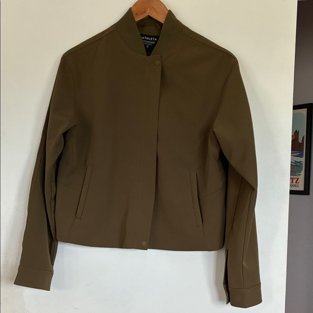 Athleta Women's Tan Bomber Jacket